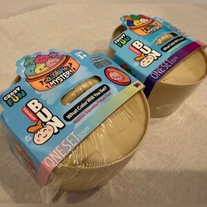 2 -Bao VIRAL Rainbow & GLITTER RIBBON HOLOGRAPHIC Mystery Squishy Bun Dumpling